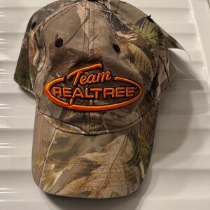 Realtree Camo Hat with Vibrant Orange Embroidery “Team REALTREE”